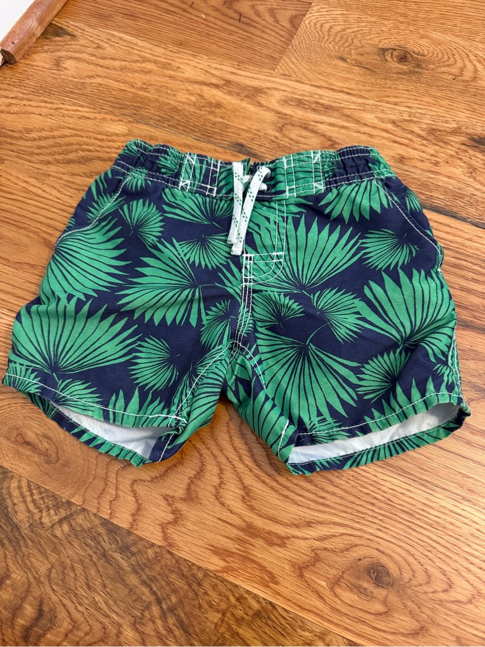 Gap Baby Swim Trunks Tropical Leaf Print Size 18-24 months